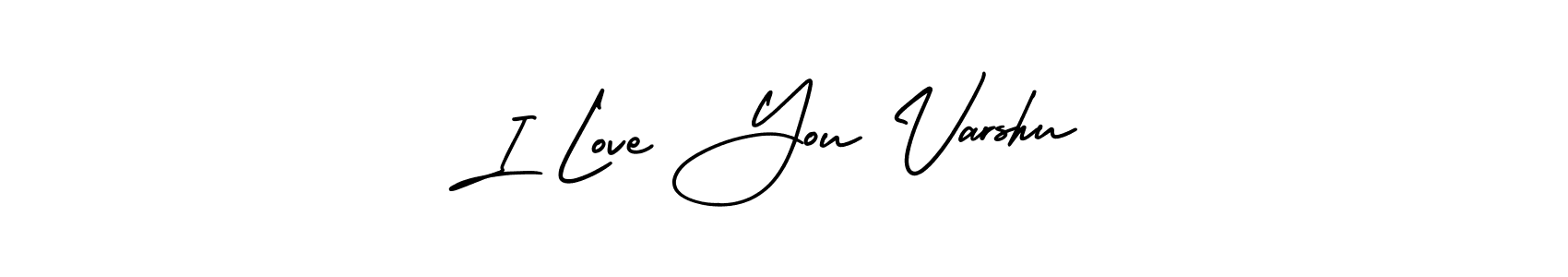 How to make I Love You Varshu name signature. Use AmerikaSignatureDemo-Regular style for creating short signs online. This is the latest handwritten sign. I Love You Varshu signature style 3 images and pictures png