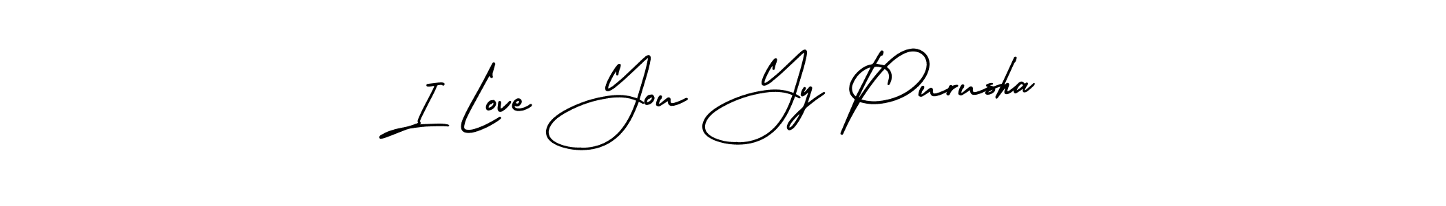 The best way (AmerikaSignatureDemo-Regular) to make a short signature is to pick only two or three words in your name. The name I Love You Yy Purusha include a total of six letters. For converting this name. I Love You Yy Purusha signature style 3 images and pictures png