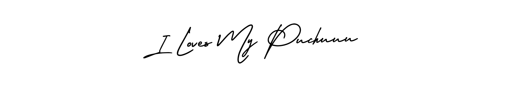 You can use this online signature creator to create a handwritten signature for the name I Loves My Puchuuu. This is the best online autograph maker. I Loves My Puchuuu signature style 3 images and pictures png