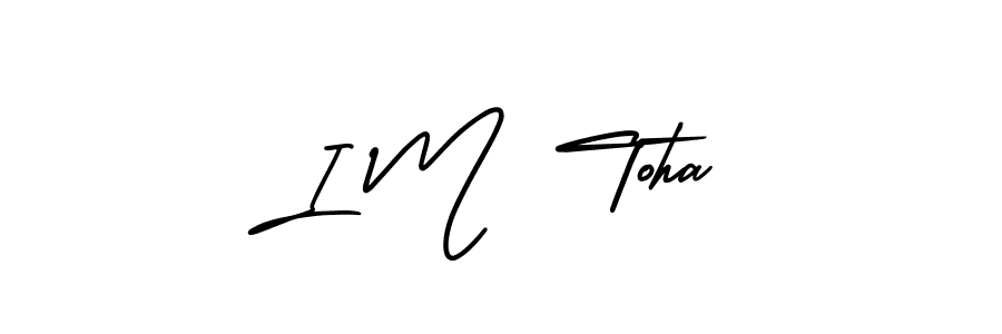 Make a beautiful signature design for name I M  Toha. Use this online signature maker to create a handwritten signature for free. I M  Toha signature style 3 images and pictures png