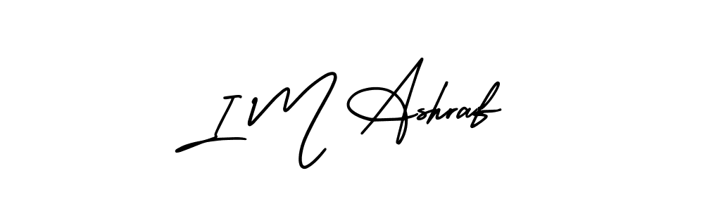 Make a beautiful signature design for name I M Ashraf. With this signature (AmerikaSignatureDemo-Regular) style, you can create a handwritten signature for free. I M Ashraf signature style 3 images and pictures png