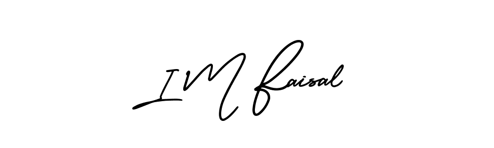 How to make I M Faisal signature? AmerikaSignatureDemo-Regular is a professional autograph style. Create handwritten signature for I M Faisal name. I M Faisal signature style 3 images and pictures png