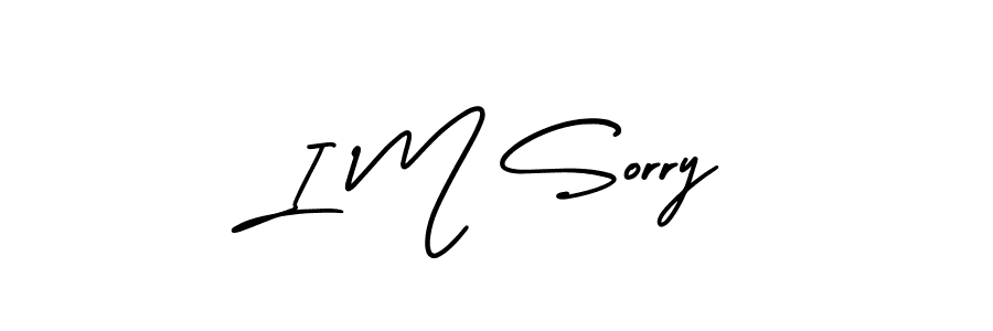How to make I M Sorry signature? AmerikaSignatureDemo-Regular is a professional autograph style. Create handwritten signature for I M Sorry name. I M Sorry signature style 3 images and pictures png