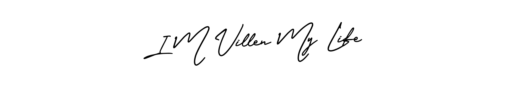 This is the best signature style for the I M Villen My Life name. Also you like these signature font (AmerikaSignatureDemo-Regular). Mix name signature. I M Villen My Life signature style 3 images and pictures png