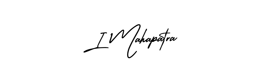 Make a beautiful signature design for name I Mahapatra. With this signature (AmerikaSignatureDemo-Regular) style, you can create a handwritten signature for free. I Mahapatra signature style 3 images and pictures png