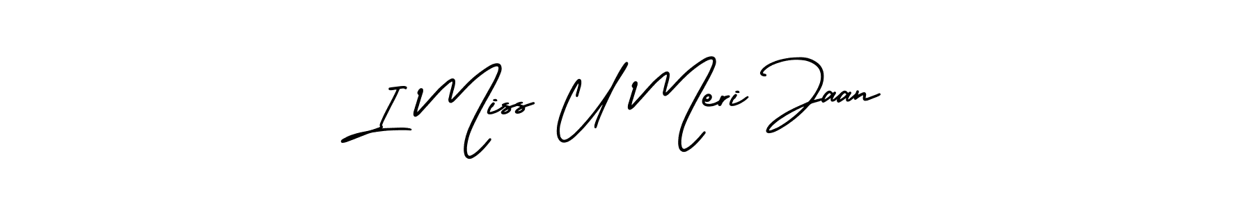 It looks lik you need a new signature style for name I Miss U Meri Jaan. Design unique handwritten (AmerikaSignatureDemo-Regular) signature with our free signature maker in just a few clicks. I Miss U Meri Jaan signature style 3 images and pictures png