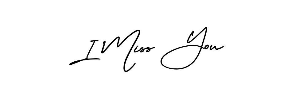 Also You can easily find your signature by using the search form. We will create I Miss You name handwritten signature images for you free of cost using AmerikaSignatureDemo-Regular sign style. I Miss You signature style 3 images and pictures png