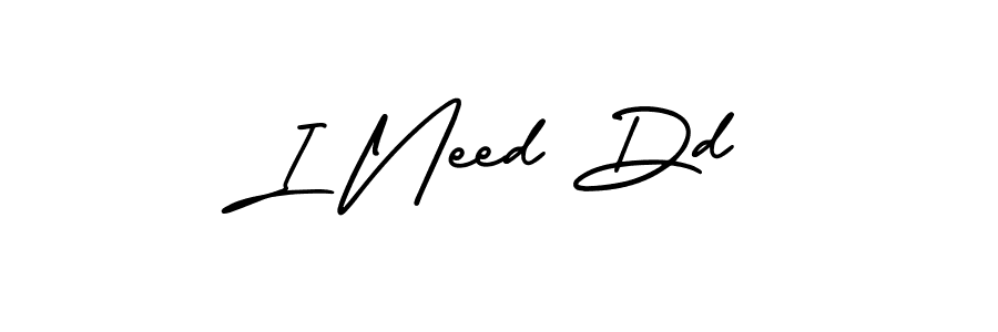 Make a beautiful signature design for name I Need Dd. With this signature (AmerikaSignatureDemo-Regular) style, you can create a handwritten signature for free. I Need Dd signature style 3 images and pictures png