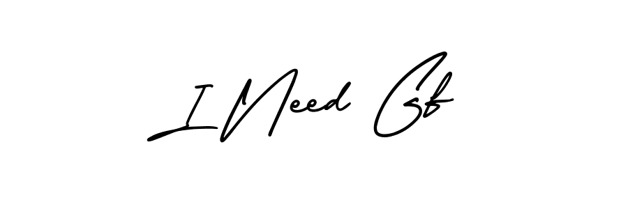 It looks lik you need a new signature style for name I Need Gf. Design unique handwritten (AmerikaSignatureDemo-Regular) signature with our free signature maker in just a few clicks. I Need Gf signature style 3 images and pictures png