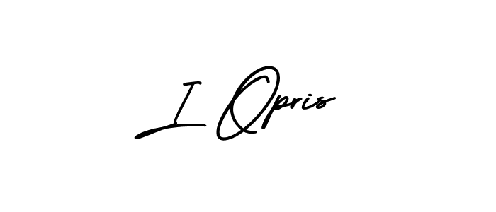 Also You can easily find your signature by using the search form. We will create I Opris name handwritten signature images for you free of cost using AmerikaSignatureDemo-Regular sign style. I Opris signature style 3 images and pictures png