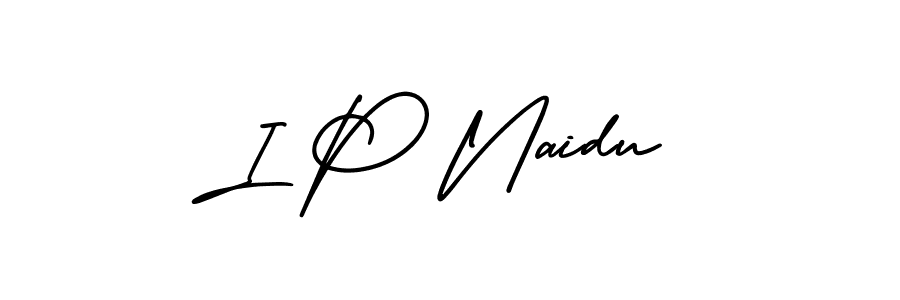 How to Draw I P Naidu signature style? AmerikaSignatureDemo-Regular is a latest design signature styles for name I P Naidu. I P Naidu signature style 3 images and pictures png