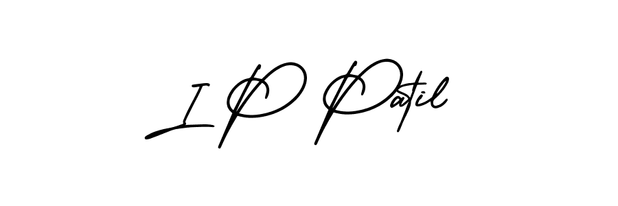 Make a beautiful signature design for name I P Patil. With this signature (AmerikaSignatureDemo-Regular) style, you can create a handwritten signature for free. I P Patil signature style 3 images and pictures png