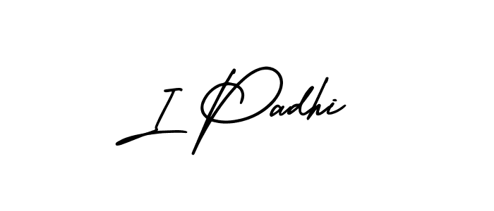 Also we have I Padhi name is the best signature style. Create professional handwritten signature collection using AmerikaSignatureDemo-Regular autograph style. I Padhi signature style 3 images and pictures png