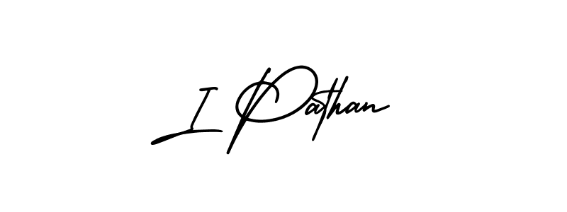 How to Draw I Pathan signature style? AmerikaSignatureDemo-Regular is a latest design signature styles for name I Pathan. I Pathan signature style 3 images and pictures png