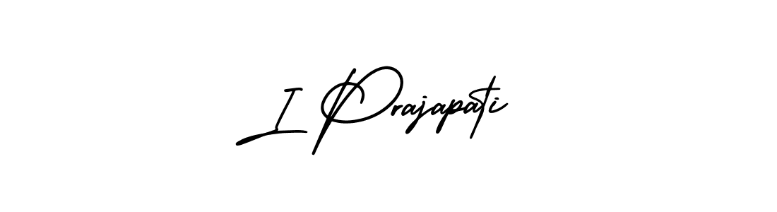 It looks lik you need a new signature style for name I Prajapati. Design unique handwritten (AmerikaSignatureDemo-Regular) signature with our free signature maker in just a few clicks. I Prajapati signature style 3 images and pictures png