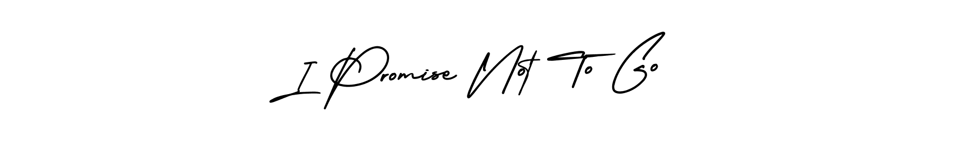 How to make I Promise Not To Go name signature. Use AmerikaSignatureDemo-Regular style for creating short signs online. This is the latest handwritten sign. I Promise Not To Go signature style 3 images and pictures png