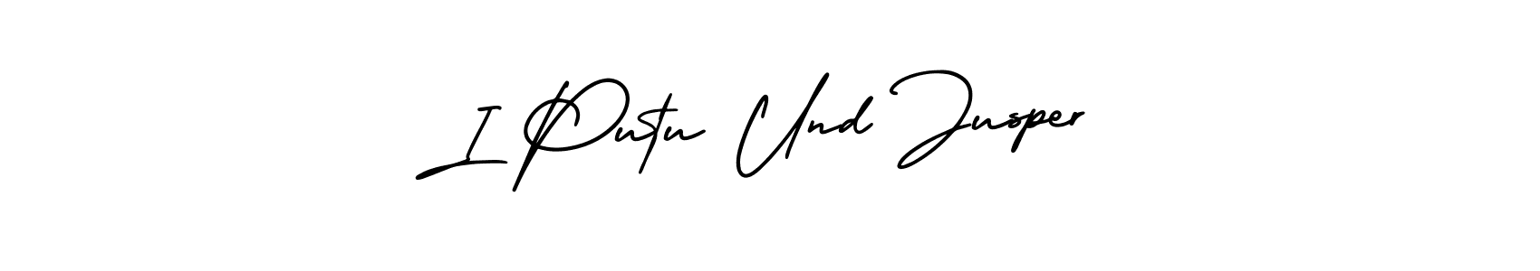 It looks lik you need a new signature style for name I Putu Und Jusper. Design unique handwritten (AmerikaSignatureDemo-Regular) signature with our free signature maker in just a few clicks. I Putu Und Jusper signature style 3 images and pictures png