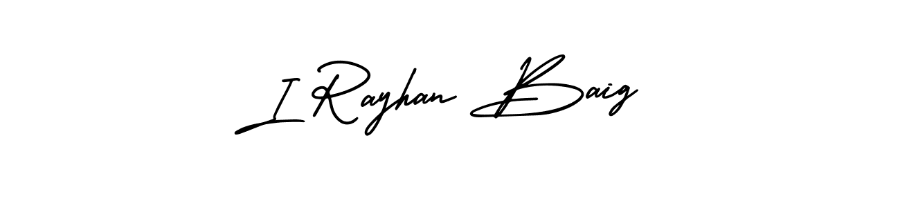 Make a beautiful signature design for name I Rayhan Baig. With this signature (AmerikaSignatureDemo-Regular) style, you can create a handwritten signature for free. I Rayhan Baig signature style 3 images and pictures png