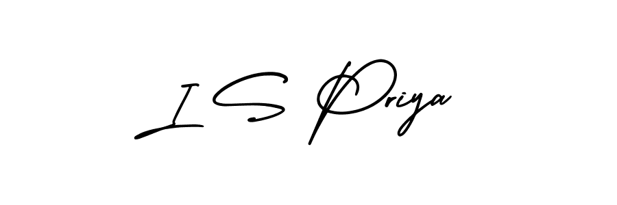 This is the best signature style for the I S Priya name. Also you like these signature font (AmerikaSignatureDemo-Regular). Mix name signature. I S Priya signature style 3 images and pictures png