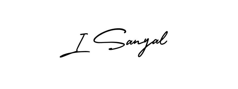 Make a short I Sanyal signature style. Manage your documents anywhere anytime using AmerikaSignatureDemo-Regular. Create and add eSignatures, submit forms, share and send files easily. I Sanyal signature style 3 images and pictures png