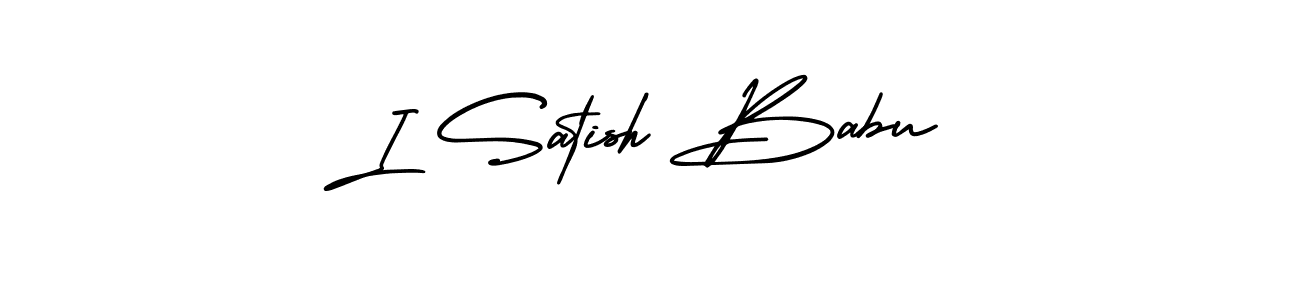 I Satish Babu stylish signature style. Best Handwritten Sign (AmerikaSignatureDemo-Regular) for my name. Handwritten Signature Collection Ideas for my name I Satish Babu. I Satish Babu signature style 3 images and pictures png