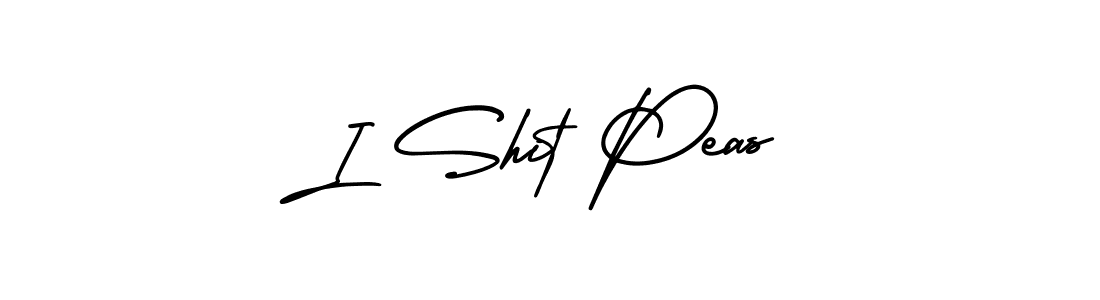 The best way (AmerikaSignatureDemo-Regular) to make a short signature is to pick only two or three words in your name. The name I Shit Peas include a total of six letters. For converting this name. I Shit Peas signature style 3 images and pictures png