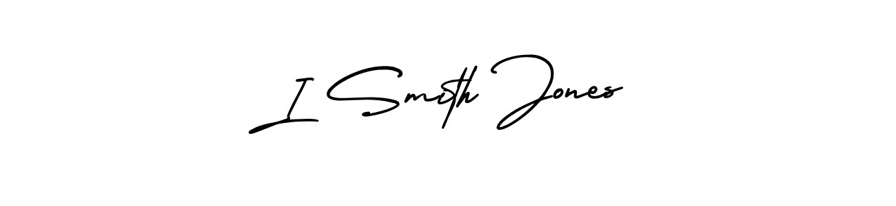 AmerikaSignatureDemo-Regular is a professional signature style that is perfect for those who want to add a touch of class to their signature. It is also a great choice for those who want to make their signature more unique. Get I Smith Jones name to fancy signature for free. I Smith Jones signature style 3 images and pictures png