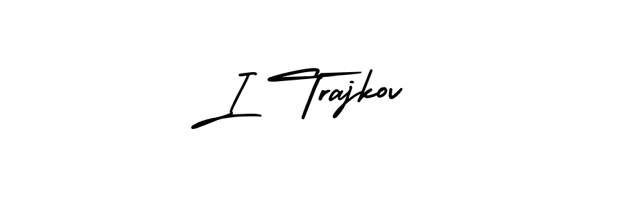 I Trajkov stylish signature style. Best Handwritten Sign (AmerikaSignatureDemo-Regular) for my name. Handwritten Signature Collection Ideas for my name I Trajkov. I Trajkov signature style 3 images and pictures png