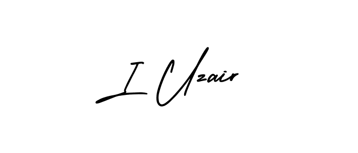 Best and Professional Signature Style for I Uzair. AmerikaSignatureDemo-Regular Best Signature Style Collection. I Uzair signature style 3 images and pictures png