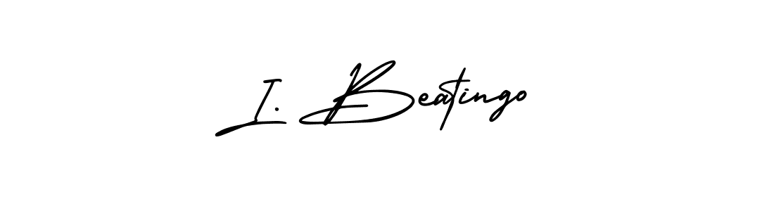 Check out images of Autograph of I. Beatingo name. Actor I. Beatingo Signature Style. AmerikaSignatureDemo-Regular is a professional sign style online. I. Beatingo signature style 3 images and pictures png