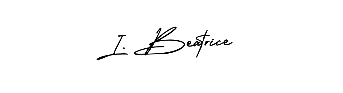 Similarly AmerikaSignatureDemo-Regular is the best handwritten signature design. Signature creator online .You can use it as an online autograph creator for name I. Beatrice. I. Beatrice signature style 3 images and pictures png