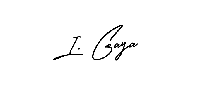 Check out images of Autograph of I. Gaya name. Actor I. Gaya Signature Style. AmerikaSignatureDemo-Regular is a professional sign style online. I. Gaya signature style 3 images and pictures png