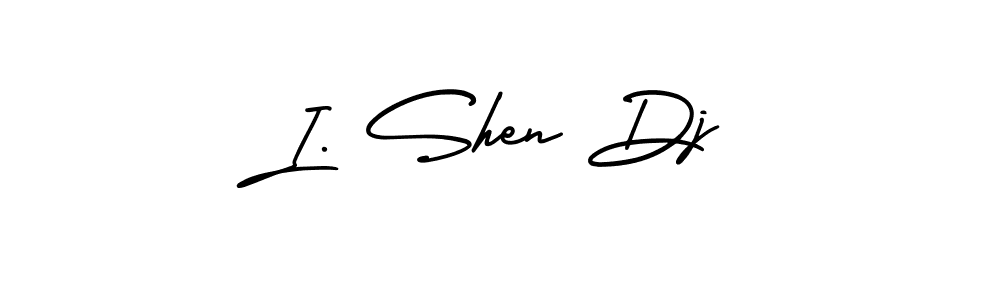 Similarly AmerikaSignatureDemo-Regular is the best handwritten signature design. Signature creator online .You can use it as an online autograph creator for name I. Shen Dj. I. Shen Dj signature style 3 images and pictures png