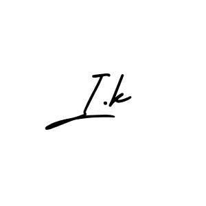 How to make I.k name signature. Use AmerikaSignatureDemo-Regular style for creating short signs online. This is the latest handwritten sign. I.k signature style 3 images and pictures png