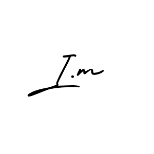 How to make I.m signature? AmerikaSignatureDemo-Regular is a professional autograph style. Create handwritten signature for I.m name. I.m signature style 3 images and pictures png