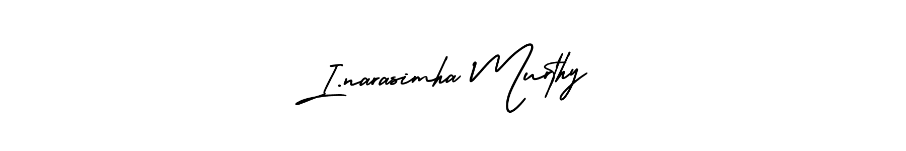 It looks lik you need a new signature style for name I.narasimha Murthy. Design unique handwritten (AmerikaSignatureDemo-Regular) signature with our free signature maker in just a few clicks. I.narasimha Murthy signature style 3 images and pictures png