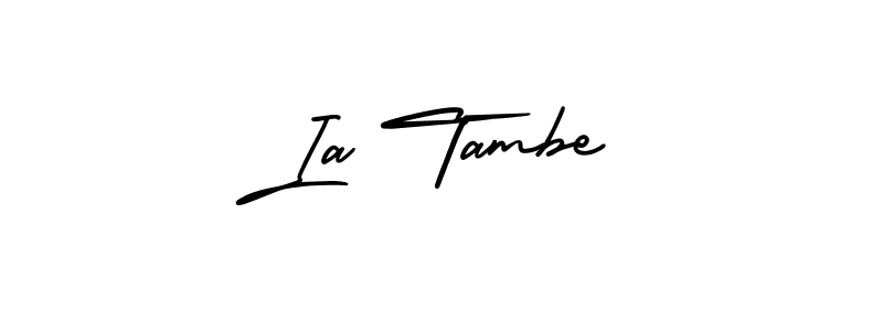 Best and Professional Signature Style for Ia Tambe. AmerikaSignatureDemo-Regular Best Signature Style Collection. Ia Tambe signature style 3 images and pictures png