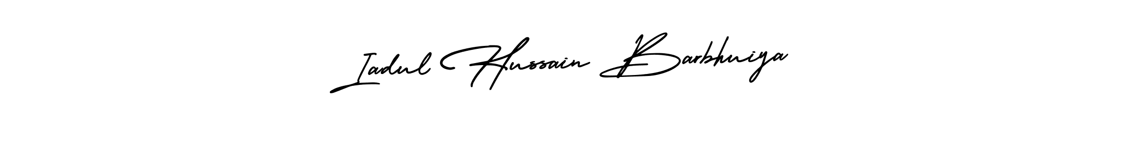 How to make Iadul Hussain Barbhuiya signature? AmerikaSignatureDemo-Regular is a professional autograph style. Create handwritten signature for Iadul Hussain Barbhuiya name. Iadul Hussain Barbhuiya signature style 3 images and pictures png