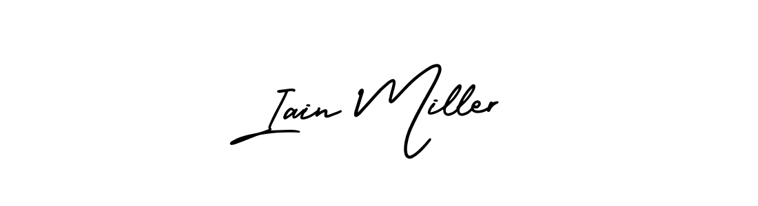 Create a beautiful signature design for name Iain Miller. With this signature (AmerikaSignatureDemo-Regular) fonts, you can make a handwritten signature for free. Iain Miller signature style 3 images and pictures png