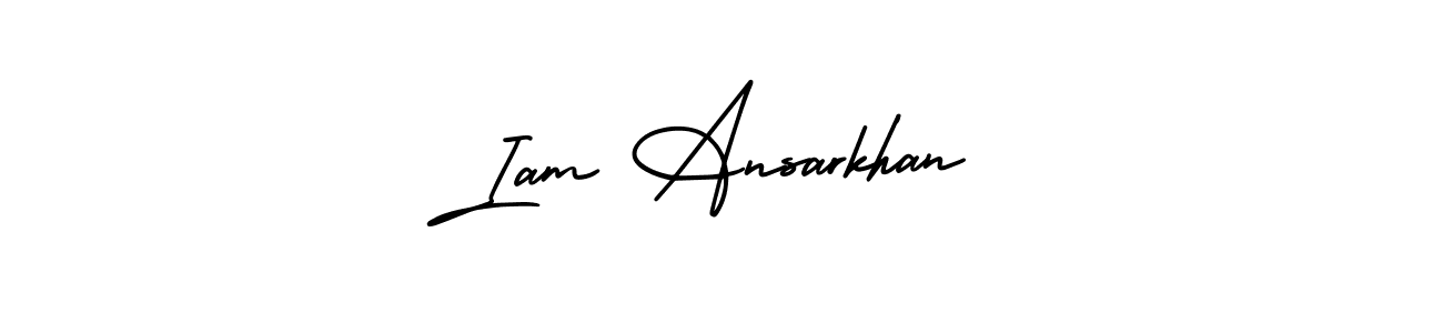 Iam Ansarkhan stylish signature style. Best Handwritten Sign (AmerikaSignatureDemo-Regular) for my name. Handwritten Signature Collection Ideas for my name Iam Ansarkhan. Iam Ansarkhan signature style 3 images and pictures png