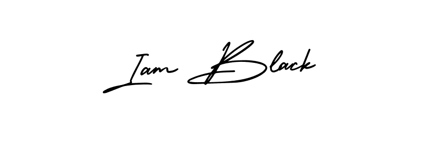 Make a beautiful signature design for name Iam Black. With this signature (AmerikaSignatureDemo-Regular) style, you can create a handwritten signature for free. Iam Black signature style 3 images and pictures png