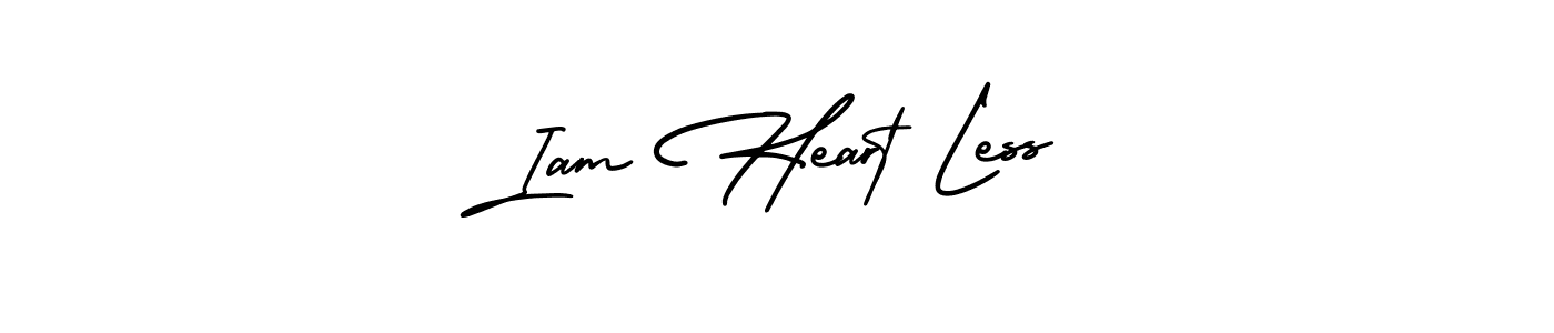 Use a signature maker to create a handwritten signature online. With this signature software, you can design (AmerikaSignatureDemo-Regular) your own signature for name Iam Heart Less. Iam Heart Less signature style 3 images and pictures png