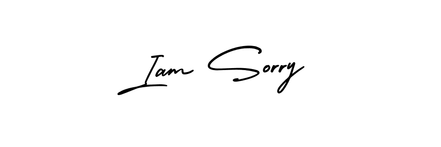 How to make Iam Sorry name signature. Use AmerikaSignatureDemo-Regular style for creating short signs online. This is the latest handwritten sign. Iam Sorry signature style 3 images and pictures png