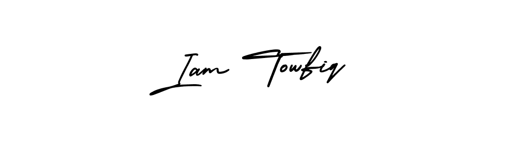 See photos of Iam Towfiq official signature by Spectra . Check more albums & portfolios. Read reviews & check more about AmerikaSignatureDemo-Regular font. Iam Towfiq signature style 3 images and pictures png