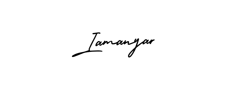 Similarly AmerikaSignatureDemo-Regular is the best handwritten signature design. Signature creator online .You can use it as an online autograph creator for name Iamanyar. Iamanyar signature style 3 images and pictures png