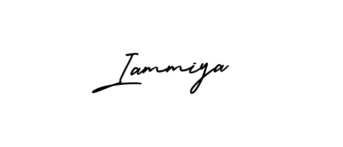 You should practise on your own different ways (AmerikaSignatureDemo-Regular) to write your name (Iammiya) in signature. don't let someone else do it for you. Iammiya signature style 3 images and pictures png