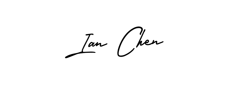 if you are searching for the best signature style for your name Ian Chen. so please give up your signature search. here we have designed multiple signature styles  using AmerikaSignatureDemo-Regular. Ian Chen signature style 3 images and pictures png