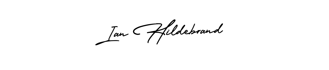 The best way (AmerikaSignatureDemo-Regular) to make a short signature is to pick only two or three words in your name. The name Ian Hildebrand include a total of six letters. For converting this name. Ian Hildebrand signature style 3 images and pictures png