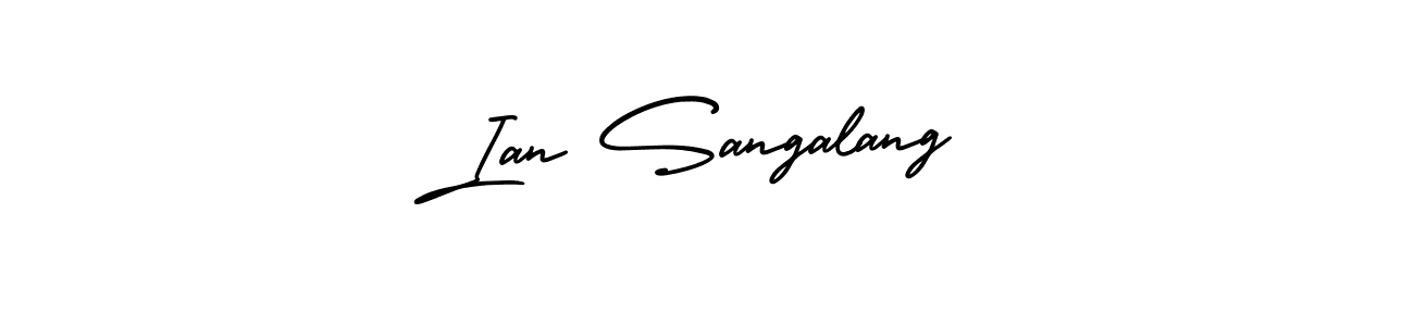 Create a beautiful signature design for name Ian Sangalang. With this signature (AmerikaSignatureDemo-Regular) fonts, you can make a handwritten signature for free. Ian Sangalang signature style 3 images and pictures png