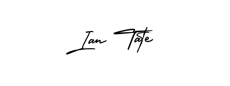 How to make Ian Tate name signature. Use AmerikaSignatureDemo-Regular style for creating short signs online. This is the latest handwritten sign. Ian Tate signature style 3 images and pictures png
